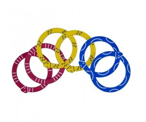 Rattlesnake Roundup Rings (6) Carnival Game Accessory