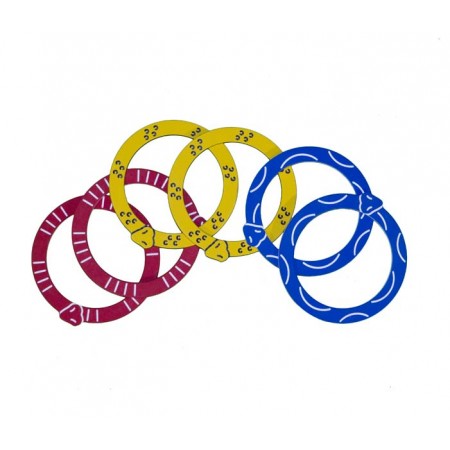 Rattlesnake Roundup Rings (6) Carnival Game Accessory